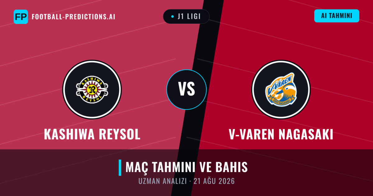 Kashiwa Reysol - V-varen Nagasaki — maç tahmini ve önizleme