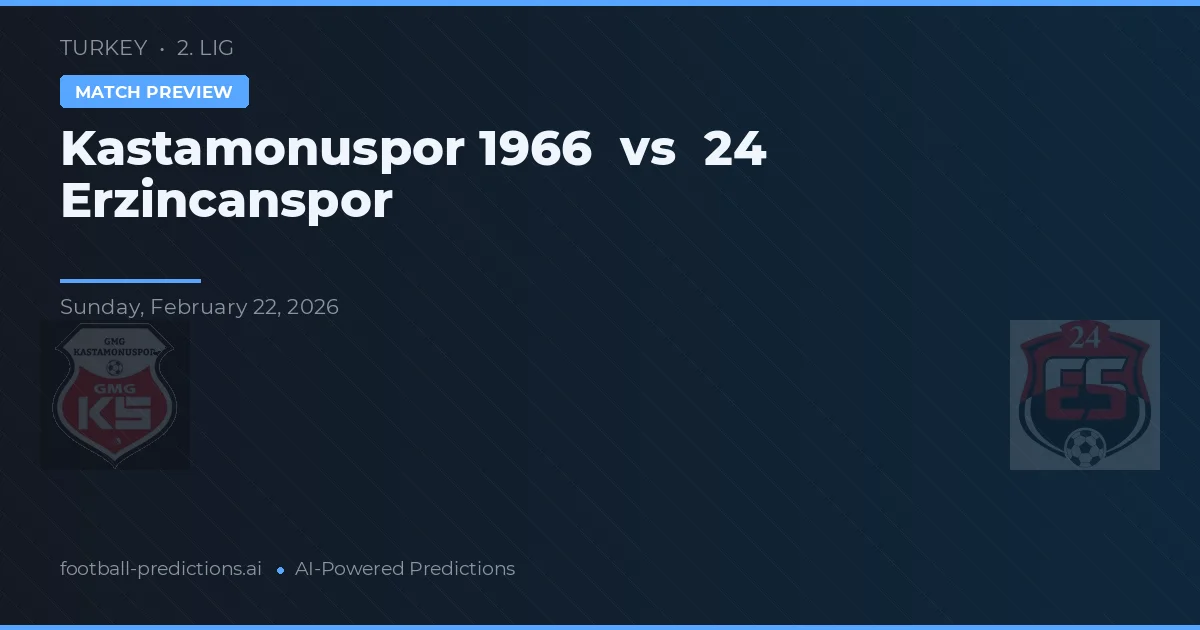 Кастамонуспор 1966 – Эрзинджансپور — прогноз и превью матча