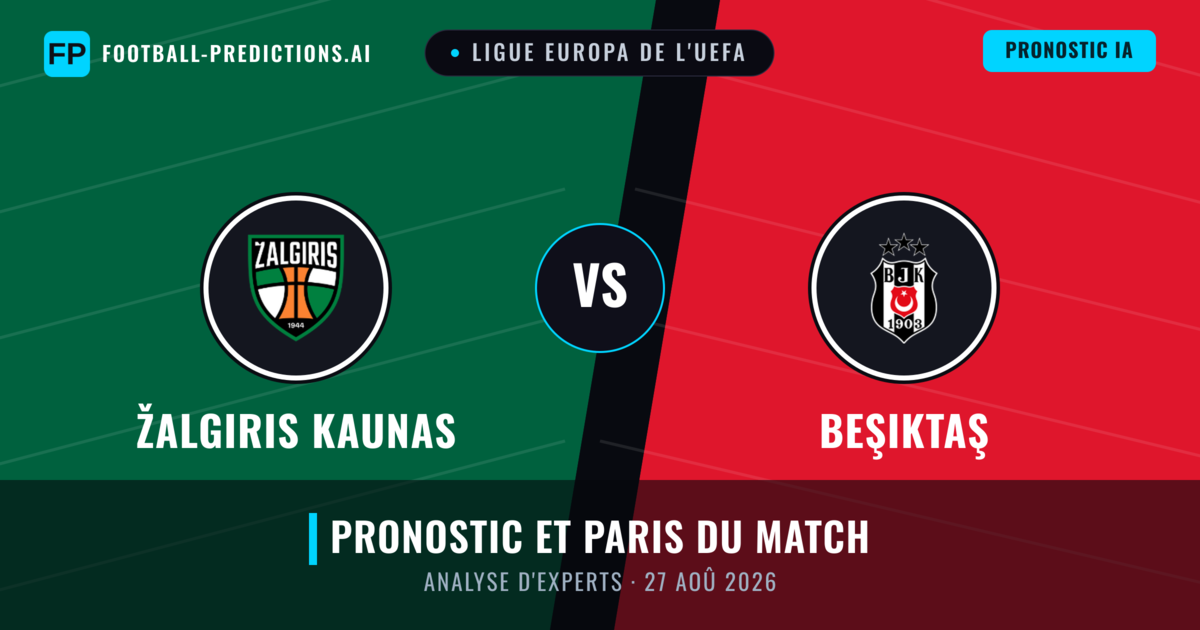 Žalgiris Kaunas vs Beşiktaş — pronostic et avant-match