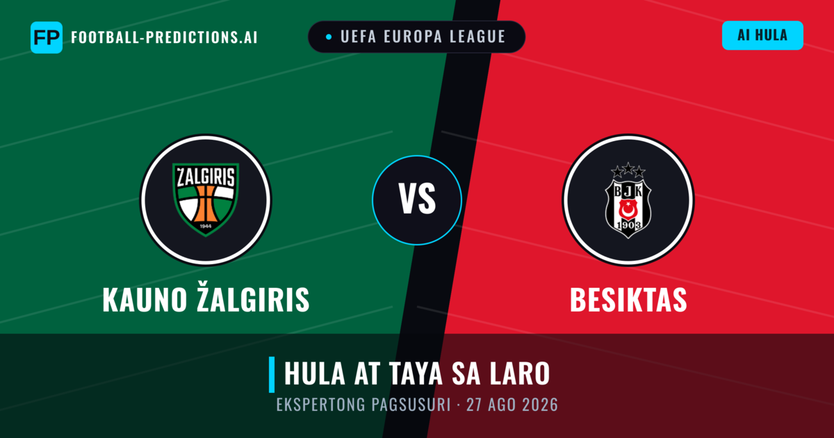 Kauno Žalgiris vs Besiktas — hula at preview ng laban
