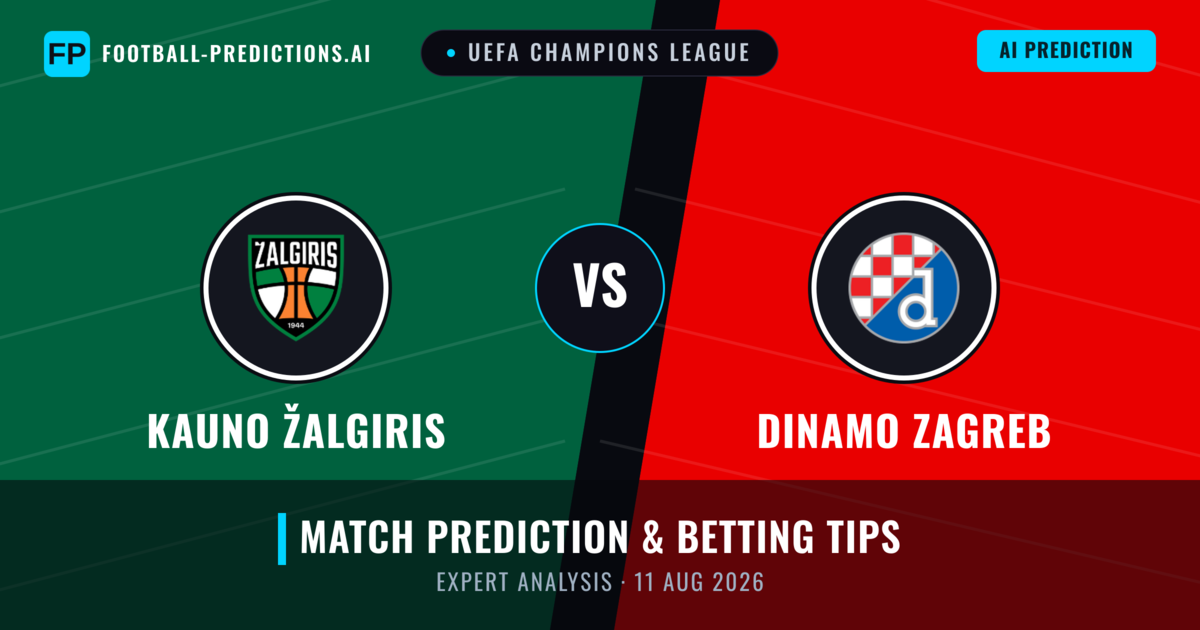 Kauno Žalgiris vs Dinamo Zagreb — match prediction & preview