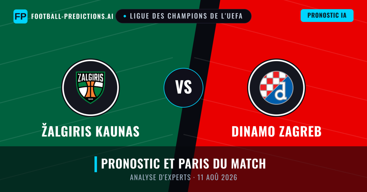 Žalgiris Kaunas vs Dinamo Zagreb — pronostic et avant-match