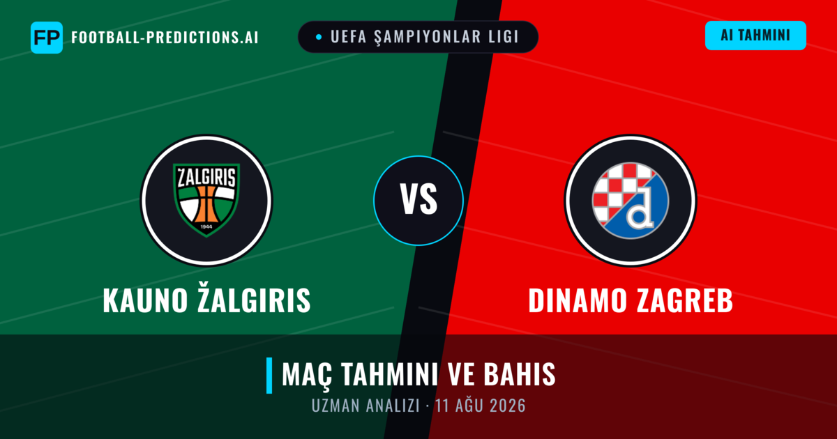 Kauno Žalgiris - Dinamo Zagreb — maç tahmini ve önizleme