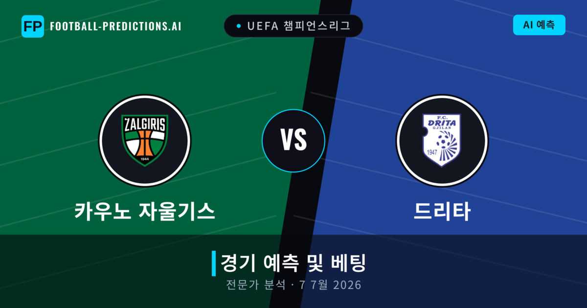 카우노 자울기스 대 드리타 — 경기 예측 및 프리뷰