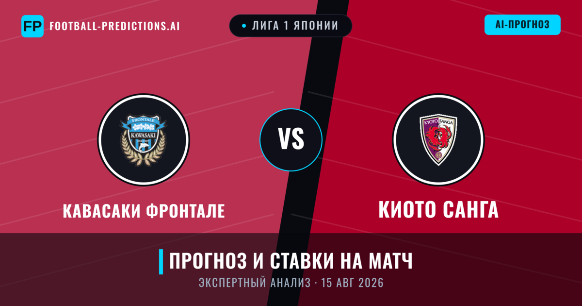 Кавасаки Фронтале – Киото Санга — прогноз и превью матча