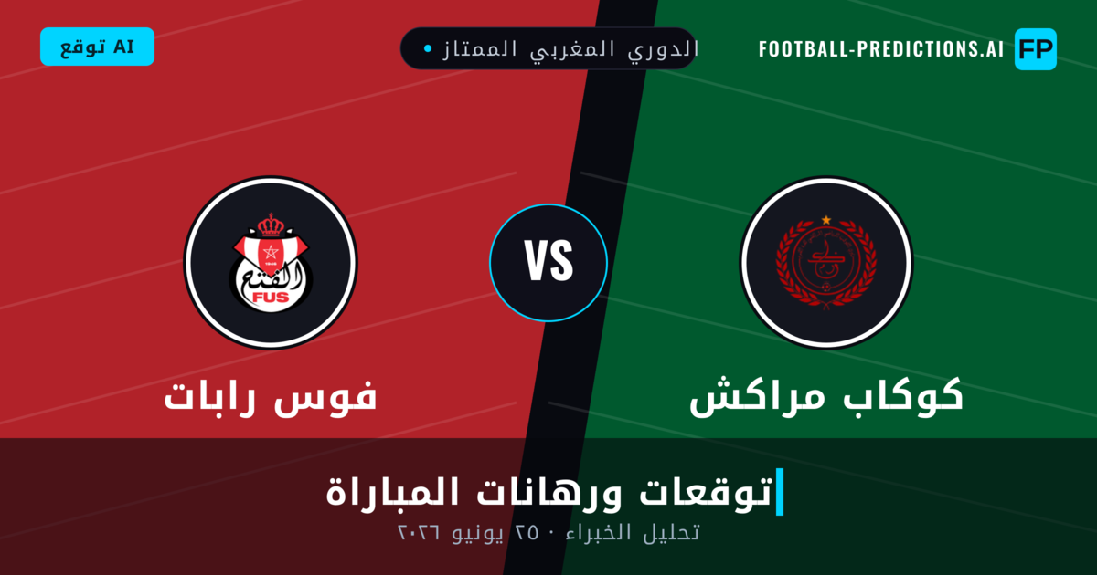 كوكاب مراكش ضد فوس رابات — توقعات ومعاينة المباراة