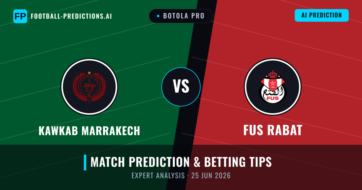 Kawkab Marrakech vs FUS Rabat — match prediction & preview