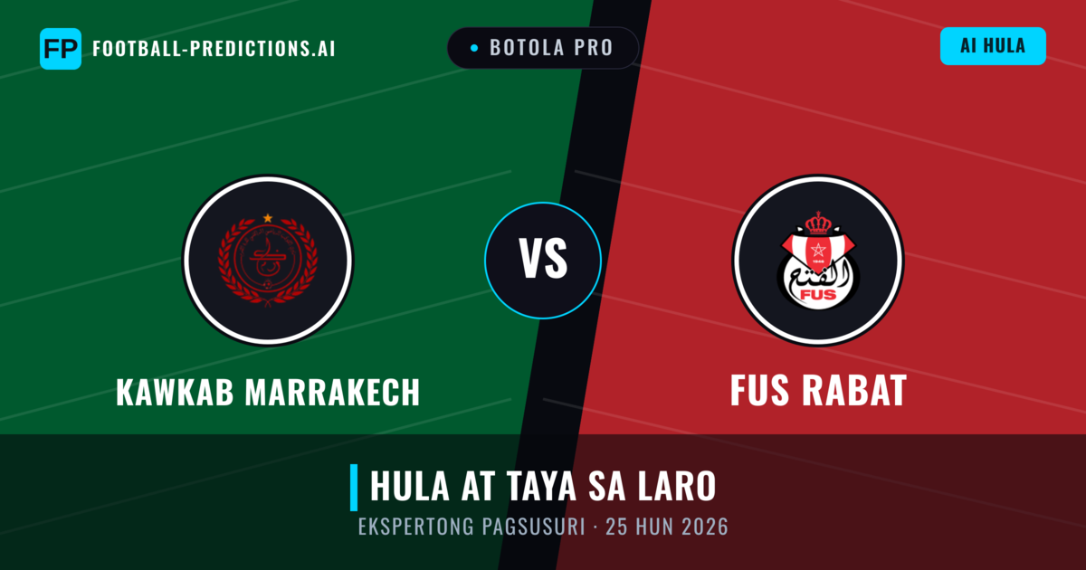 Kawkab Marrakech vs FUS Rabat — hula at preview ng laban
