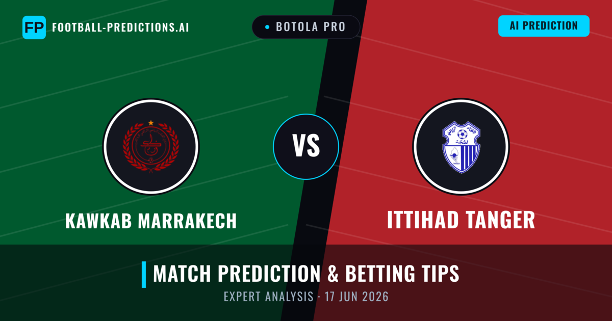 Kawkab Marrakech vs Ittihad Tanger — match prediction & preview