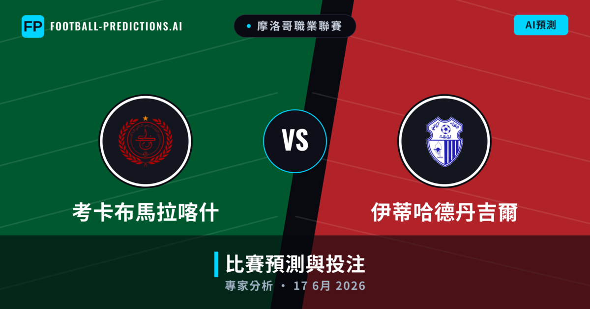 考卡布馬拉喀什 vs 伊蒂哈德丹吉爾 — 比赛预测和前瞻
