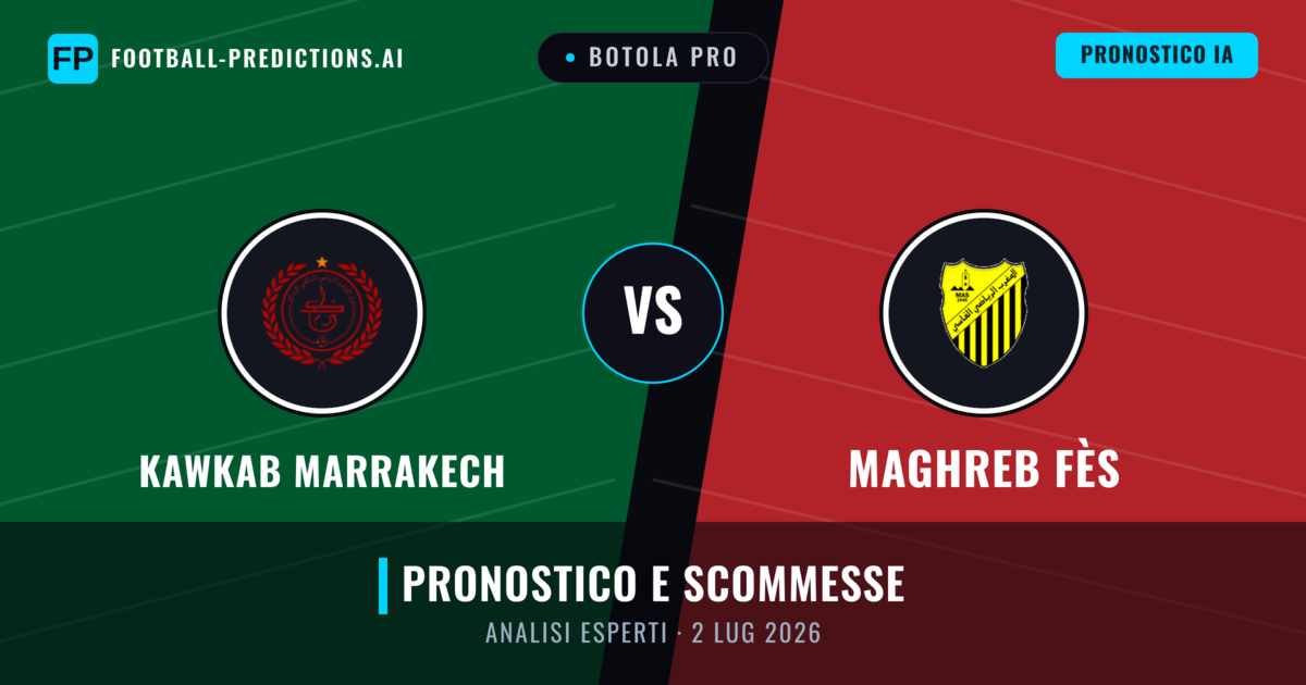 Kawkab Marrakech vs Maghreb Fès — pronostico e anteprima del match