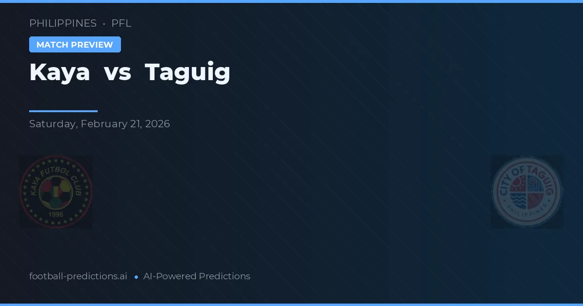 Kaya vs Taguig — hula at preview ng laban