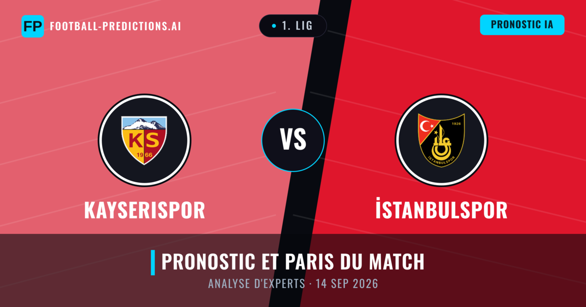 Kayserispor vs İstanbulspor — pronostic et avant-match