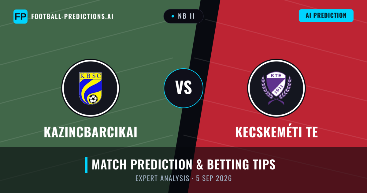 Kazincbarcikai vs Kecskeméti TE — match prediction & preview