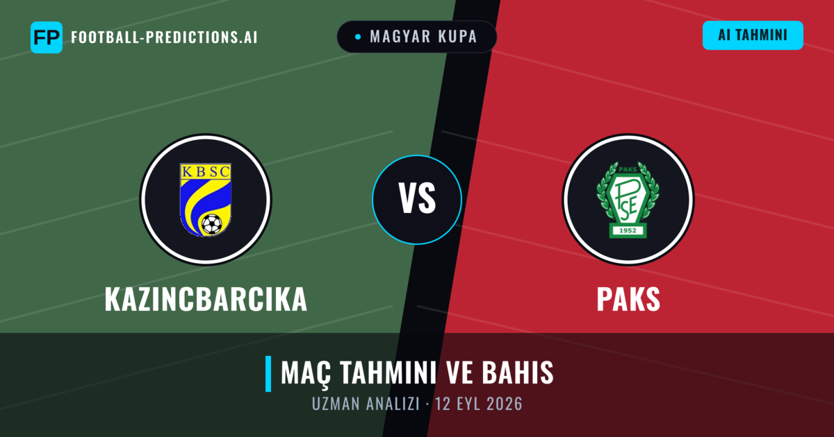 Kazincbarcika - Paks — maç tahmini ve önizleme