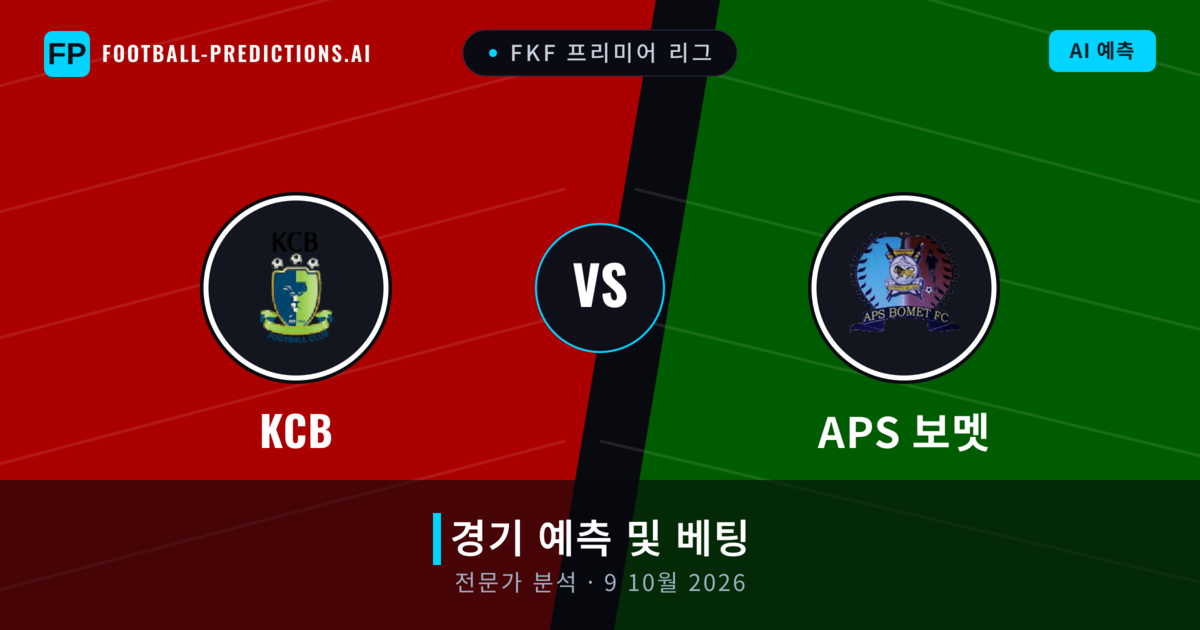KCB 대 APS 보멧 — 경기 예측 및 프리뷰