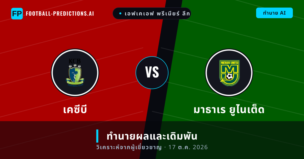 เคซีบี พบ มาธาเร ยูไนเต็ด — ทำนายผลและพรีวิวการแข่งขัน