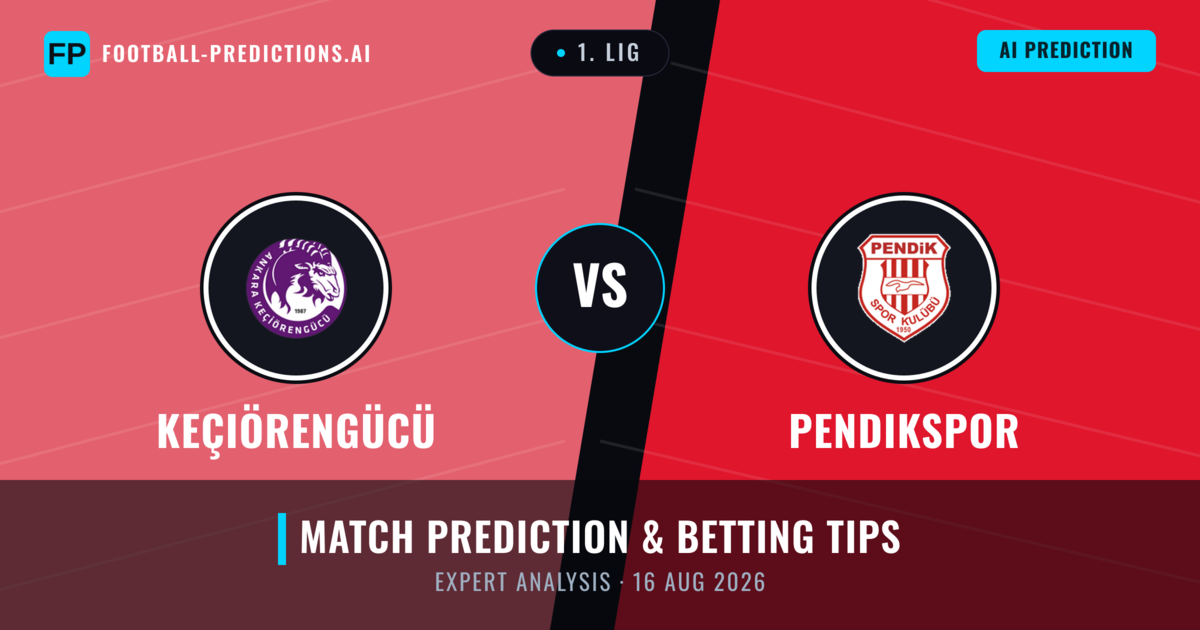 Keçiörengücü vs Pendikspor — match prediction & preview