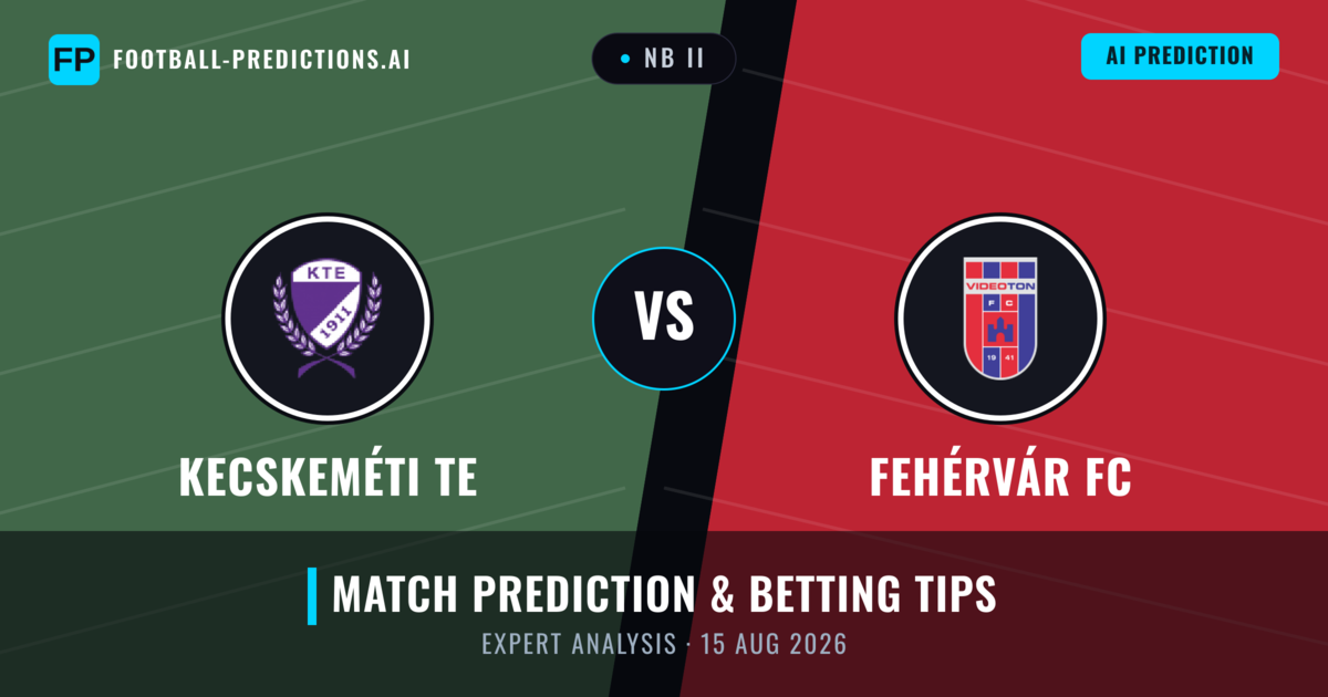 Kecskeméti TE vs Fehérvár FC — match prediction & preview