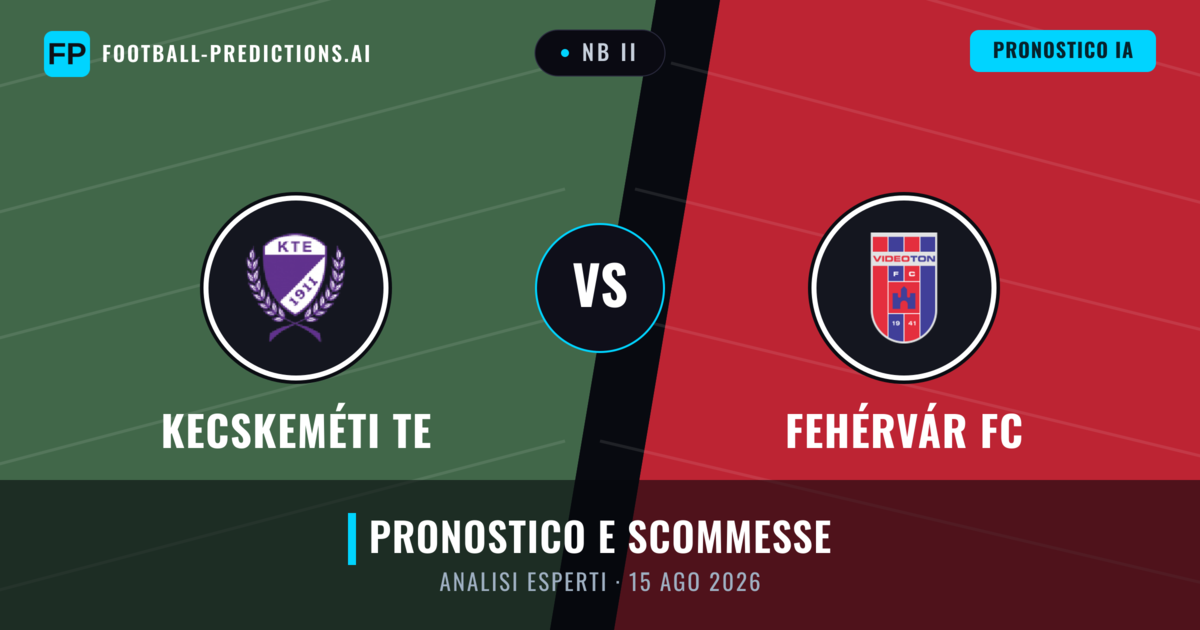 Kecskeméti TE vs Fehérvár FC — pronostico e anteprima del match