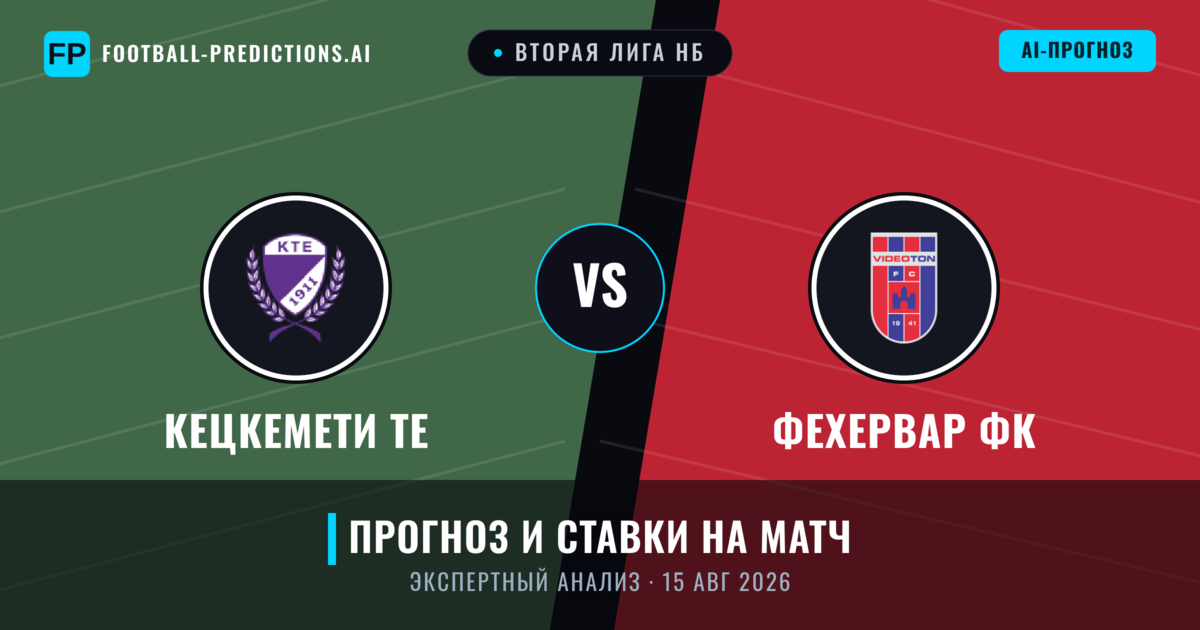 Кецкемети ТЕ – Фехервар ФК — прогноз и превью матча
