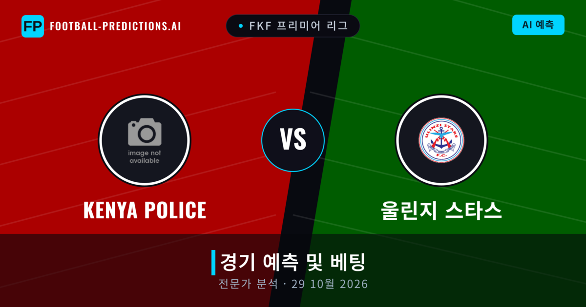 Kenya Police 대 울린지 스타스 — 경기 예측 및 프리뷰