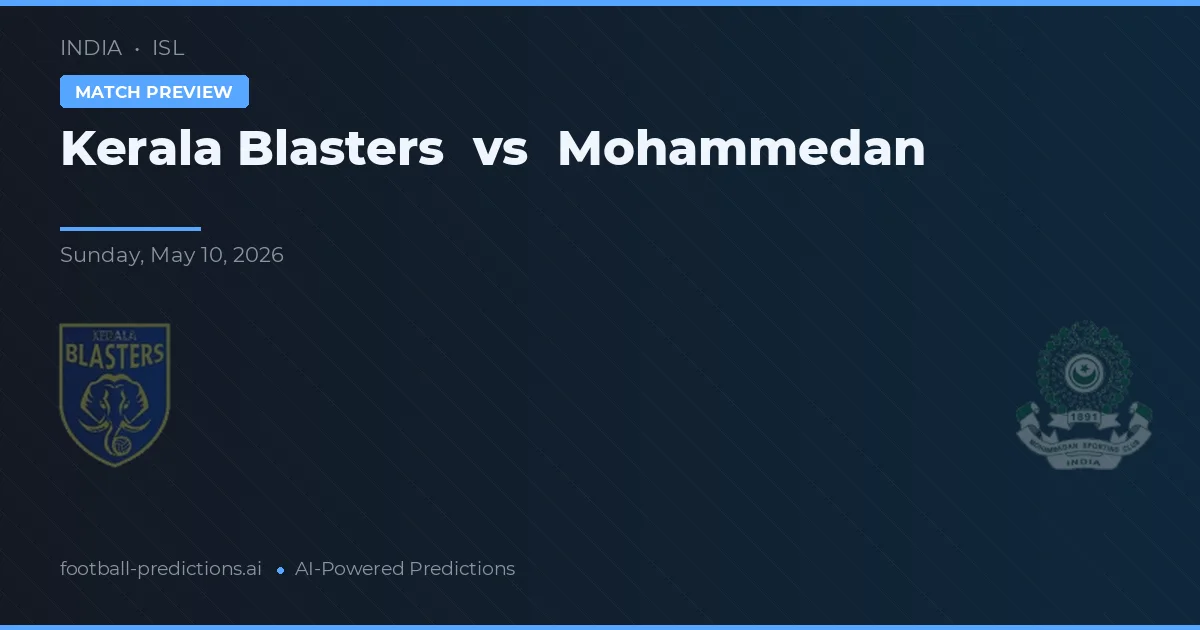 Kerala Blasters - Mohammedan — maç tahmini ve önizleme
