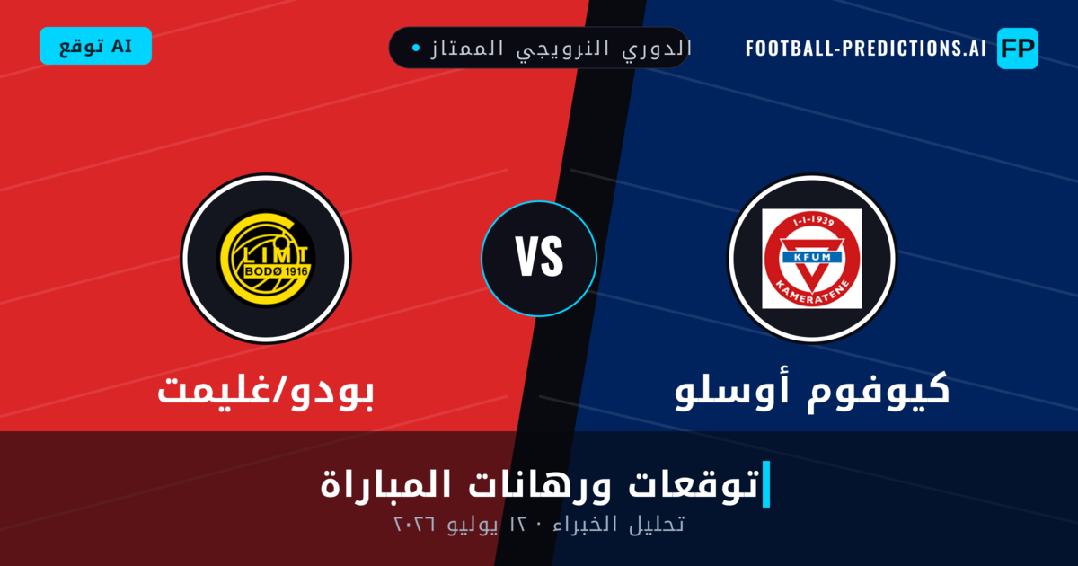 كيوفوم أوسلو ضد بودو/غليمت — توقعات ومعاينة المباراة