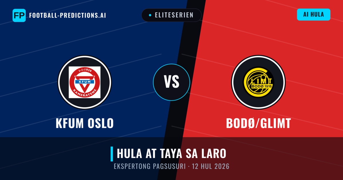 KFUM Oslo vs Bodø/Glimt — hula at preview ng laban