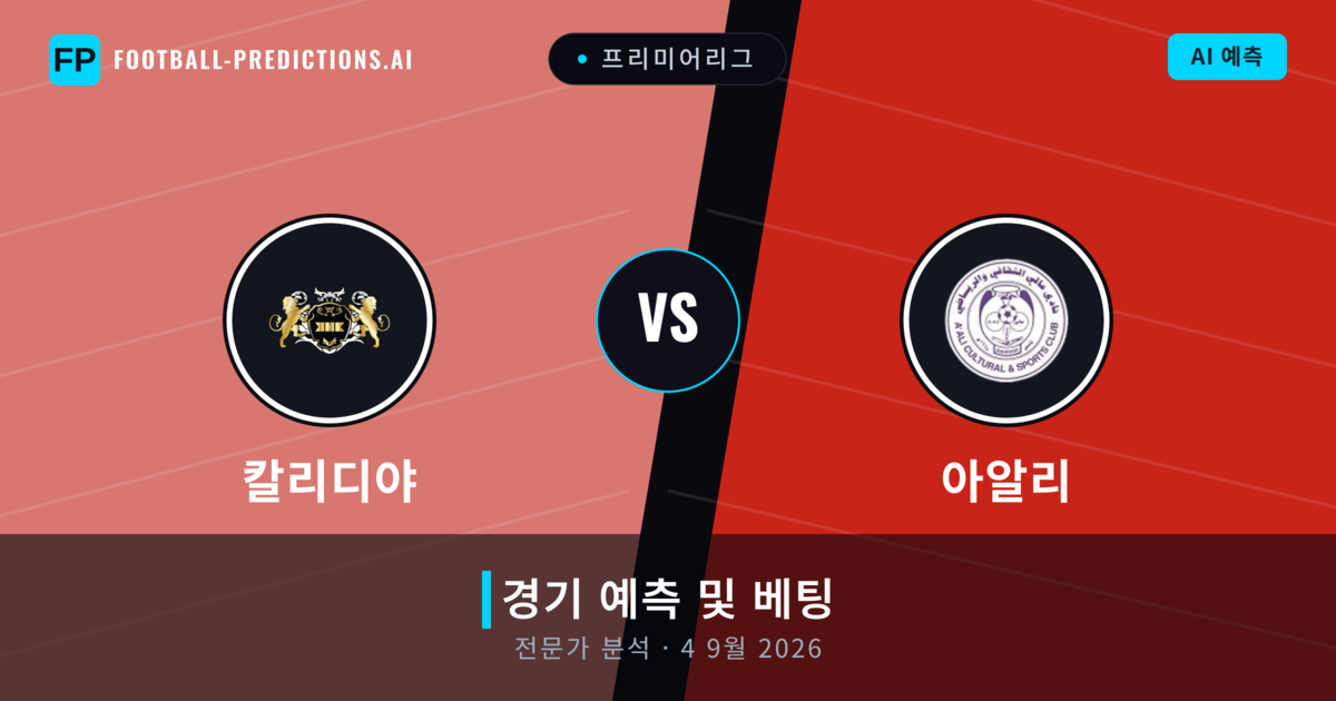 칼리디야 대 아알리 — 경기 예측 및 프리뷰