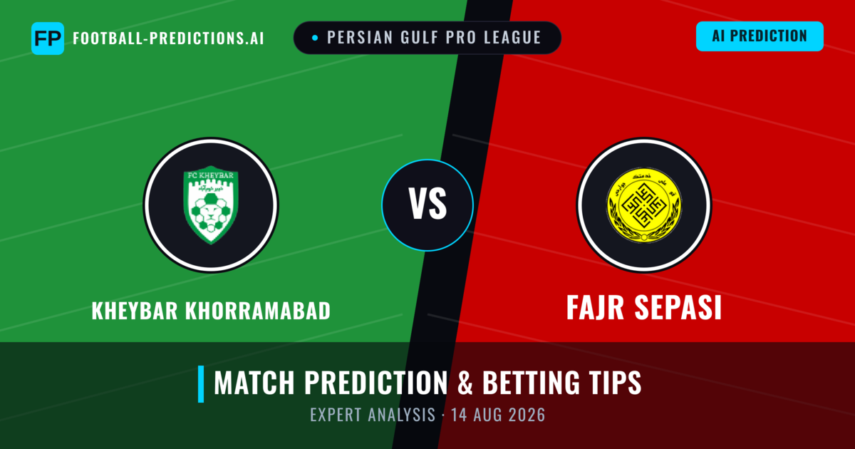 Kheybar Khorramabad vs Fajr Sepasi — match prediction & preview