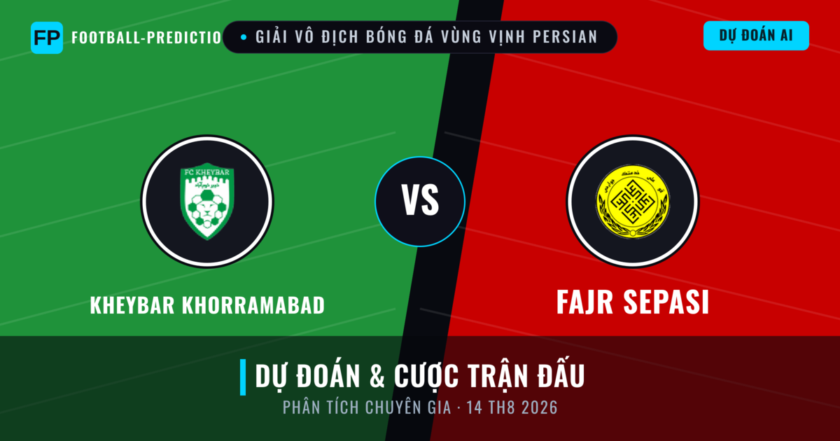 Kheybar Khorramabad vs Fajr Sepasi — dự đoán và xem trước trận đấu