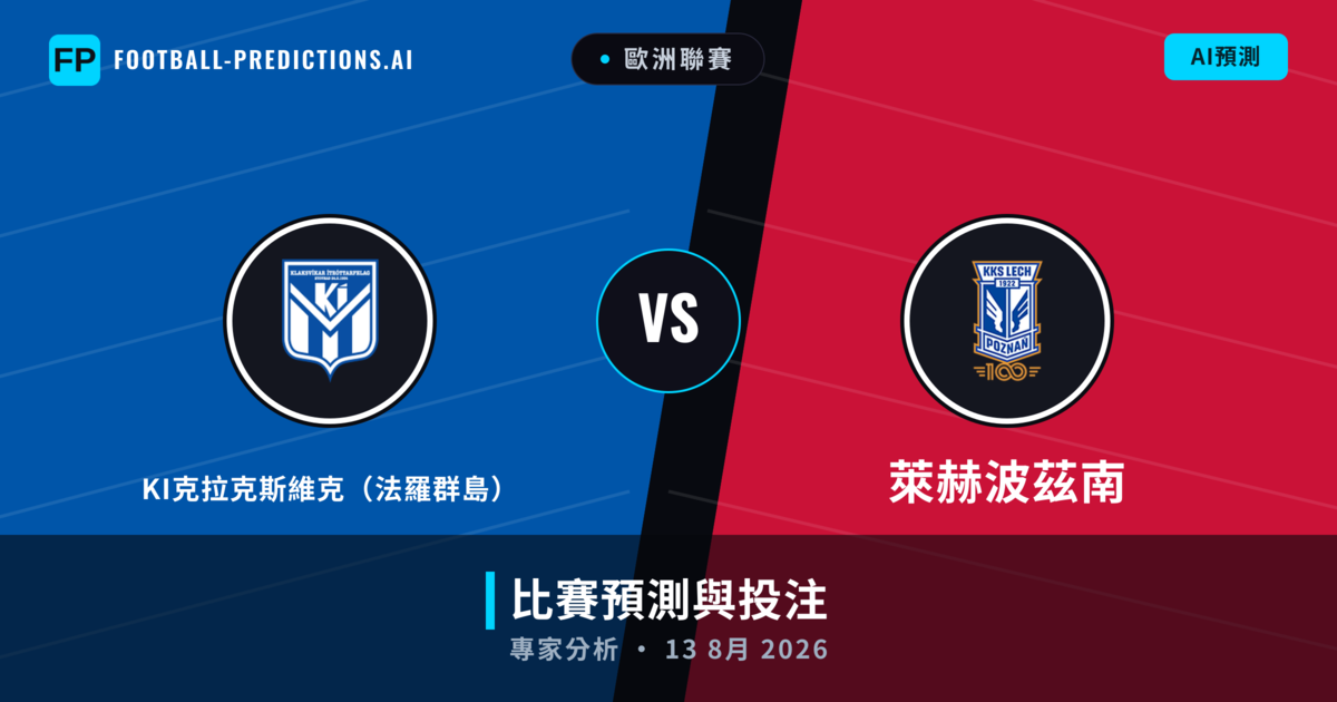 KI克拉克斯維克（法羅群島） vs 萊赫波茲南 — 比赛预测和前瞻