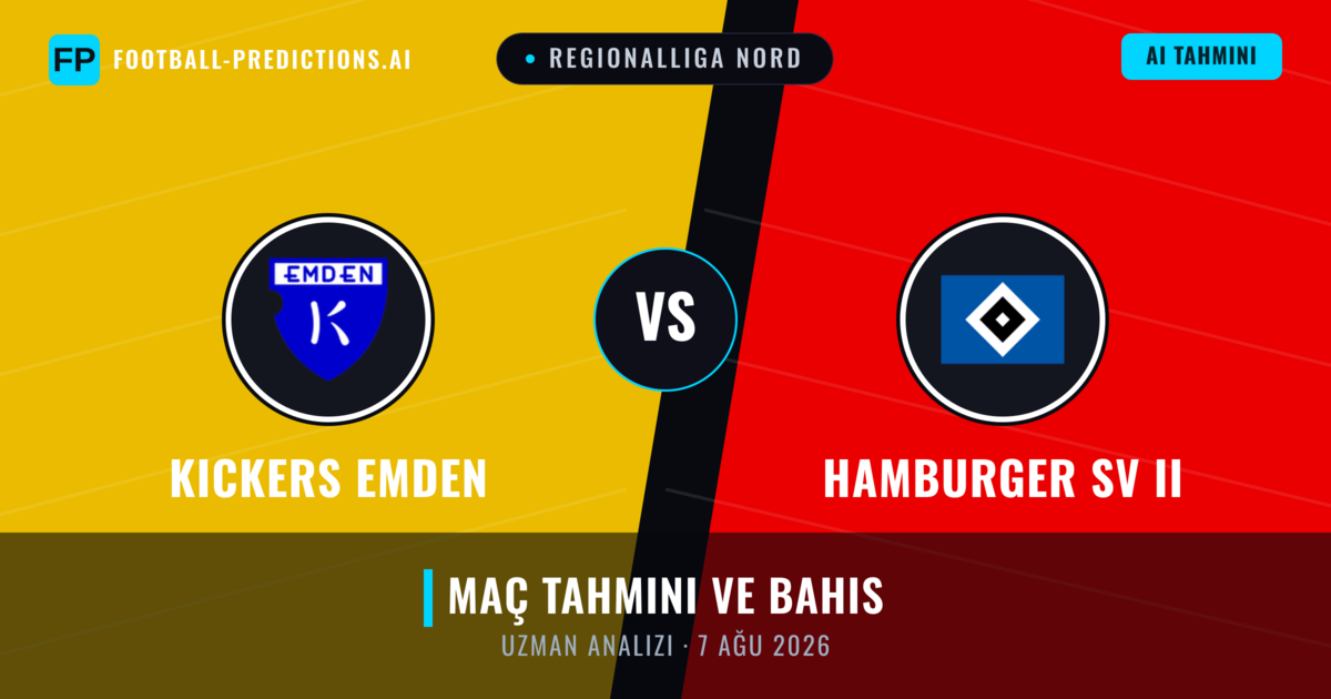 Kickers Emden - Hamburger SV II — maç tahmini ve önizleme