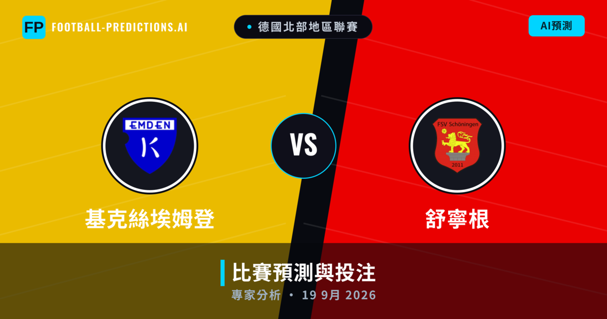基克絲埃姆登 vs 舒寧根 — 比赛预测和前瞻
