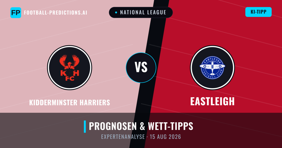 Kidderminster Harriers vs Eastleigh — Prognose und Spielvorschau