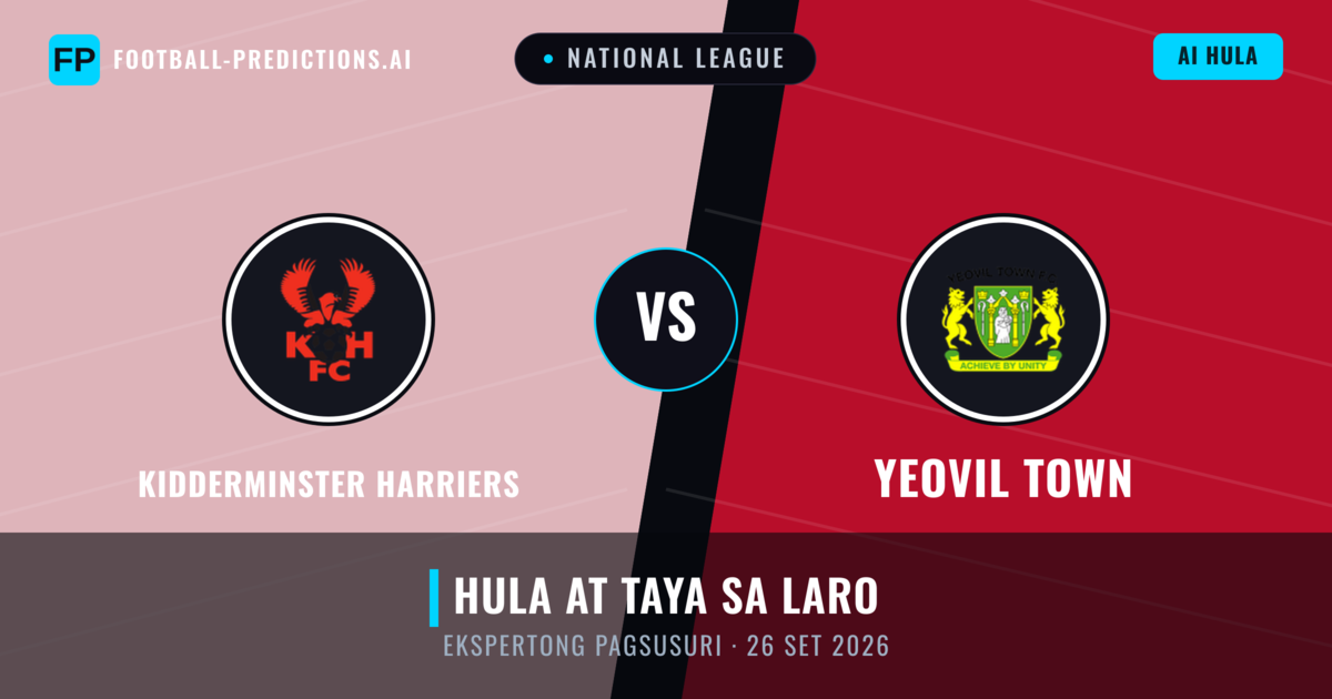 Kidderminster Harriers vs Yeovil Town — hula at preview ng laban