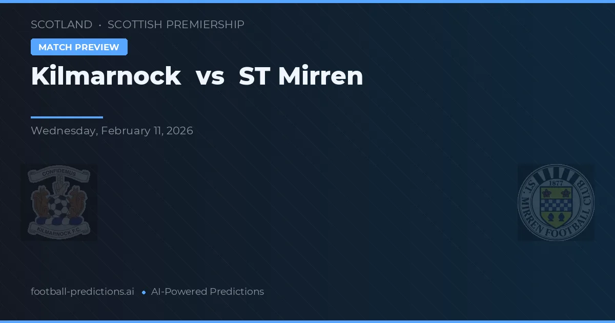 Kilmarnock vs ST Mirren — hula at preview ng laban