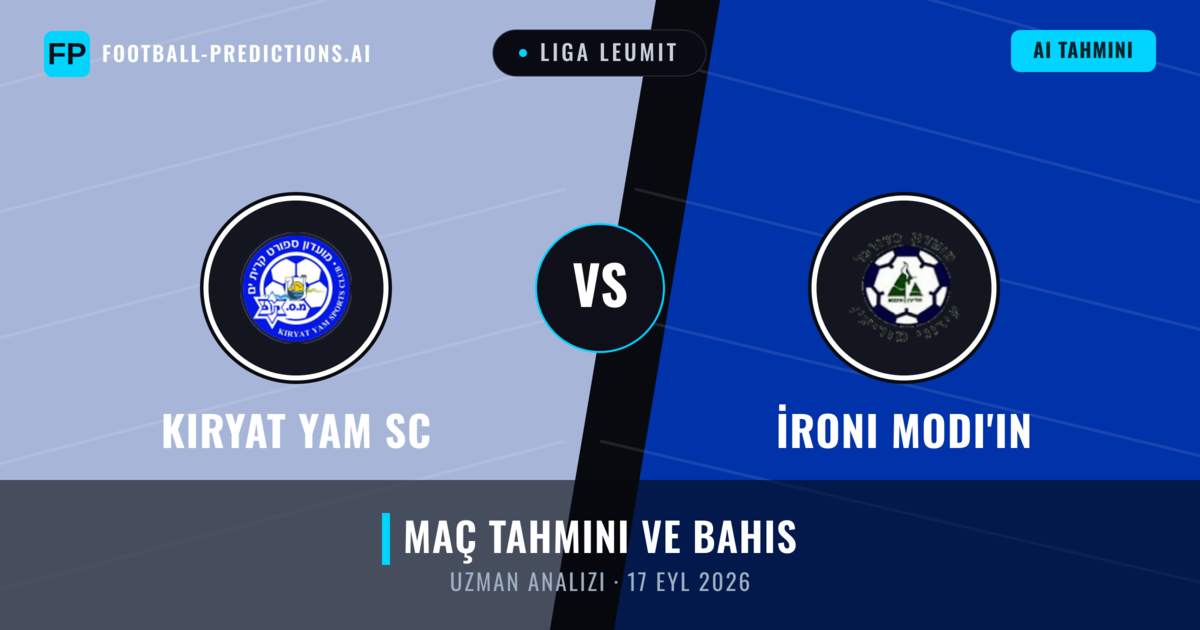 Kiryat Yam SC - İroni Modi'in — maç tahmini ve önizleme