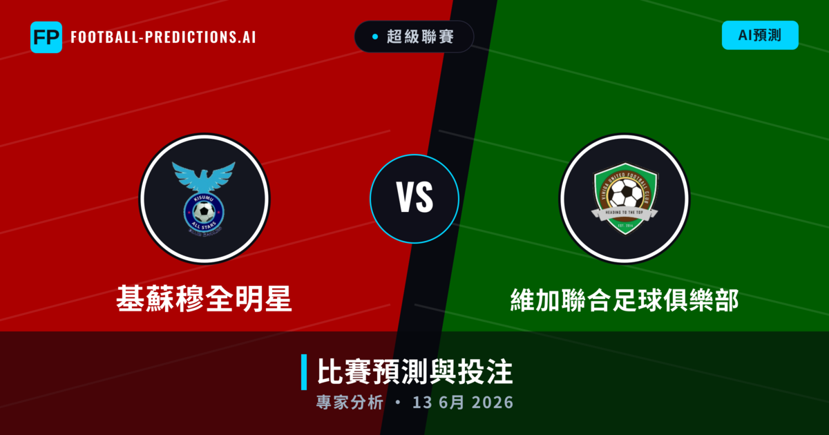 基蘇穆全明星 vs 維加聯合足球俱樂部 — 比赛预测和前瞻