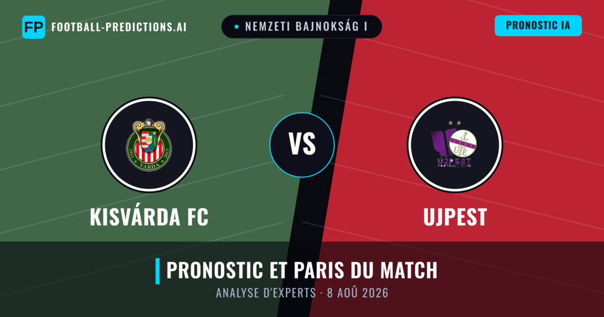 Kisvárda FC vs Ujpest — pronostic et avant-match