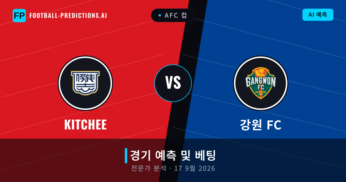 Kitchee 대 강원 FC — 경기 예측 및 프리뷰