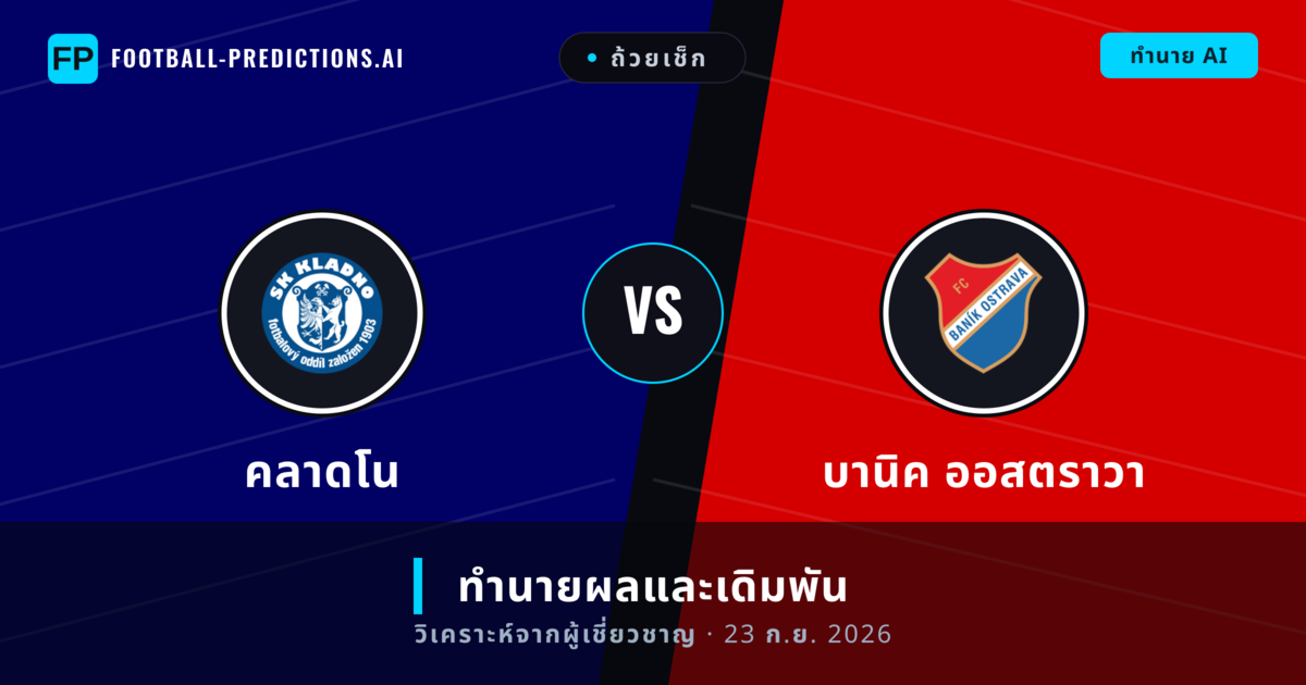 คลาดโน พบ บานิค ออสตราวา — ทำนายผลและพรีวิวการแข่งขัน