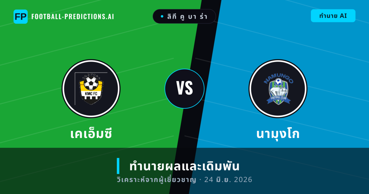 เคเอ็มซี พบ นามุงโก — ทำนายผลและพรีวิวการแข่งขัน