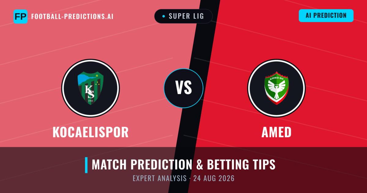 Kocaelispor vs Amed — match prediction & preview