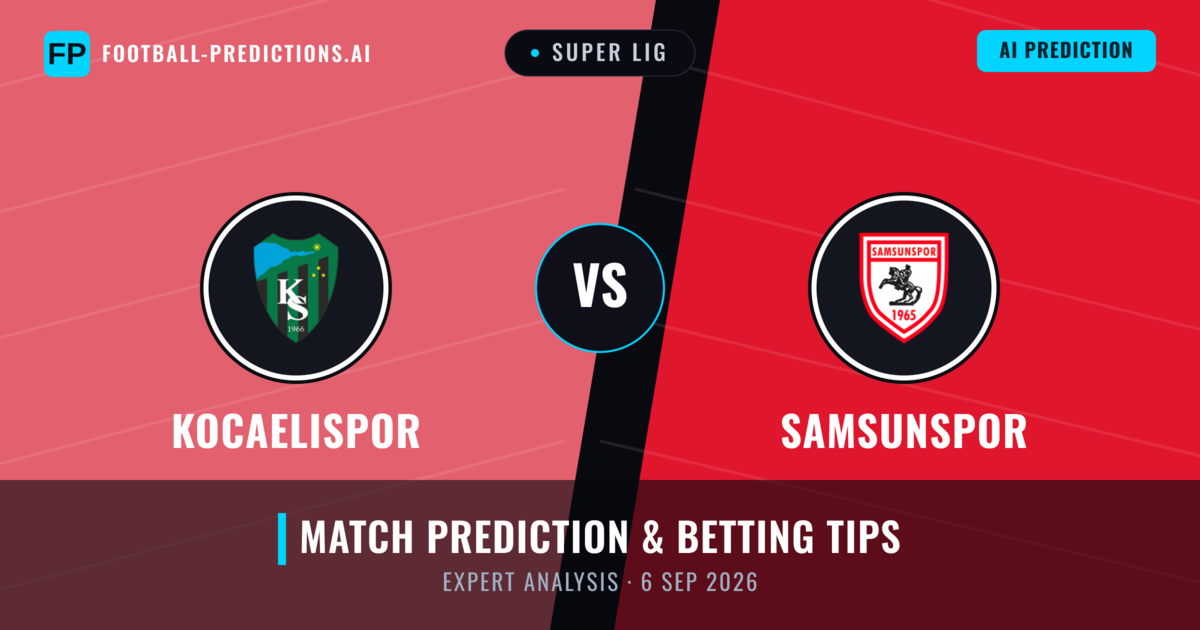 Kocaelispor vs Samsunspor — match prediction & preview