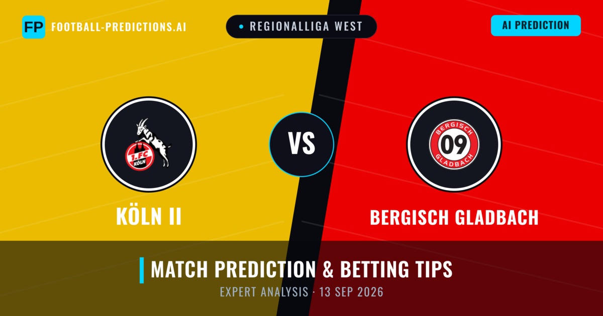 Köln II vs Bergisch Gladbach — match prediction & preview