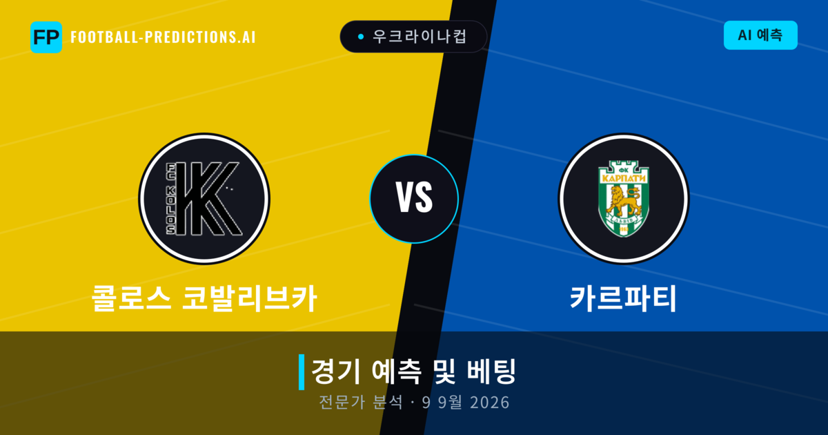 콜로스 코발리브카 대 카르파티 — 경기 예측 및 프리뷰