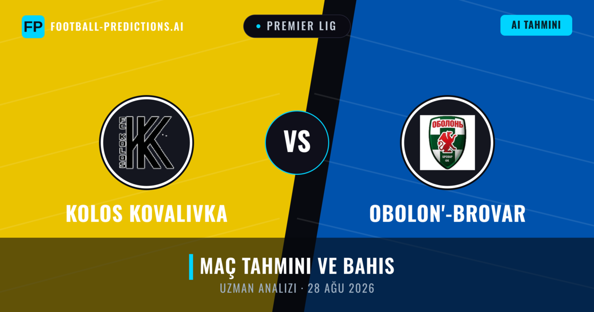 Kolos Kovalivka - Obolon'-Brovar — maç tahmini ve önizleme