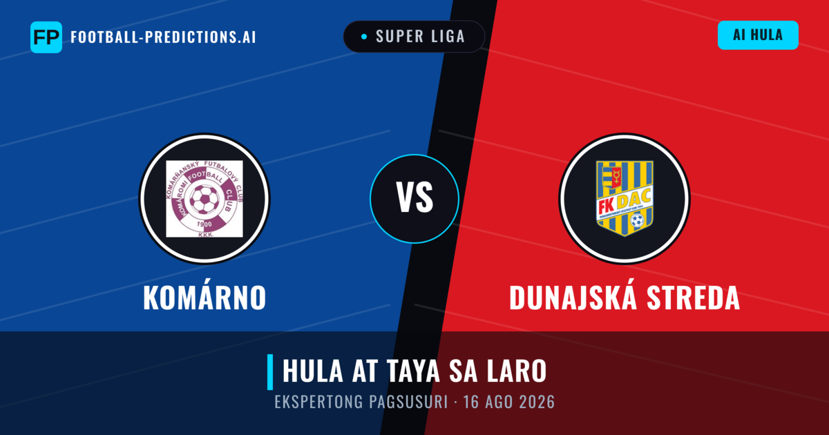 Komárno vs Dunajská Streda — hula at preview ng laban